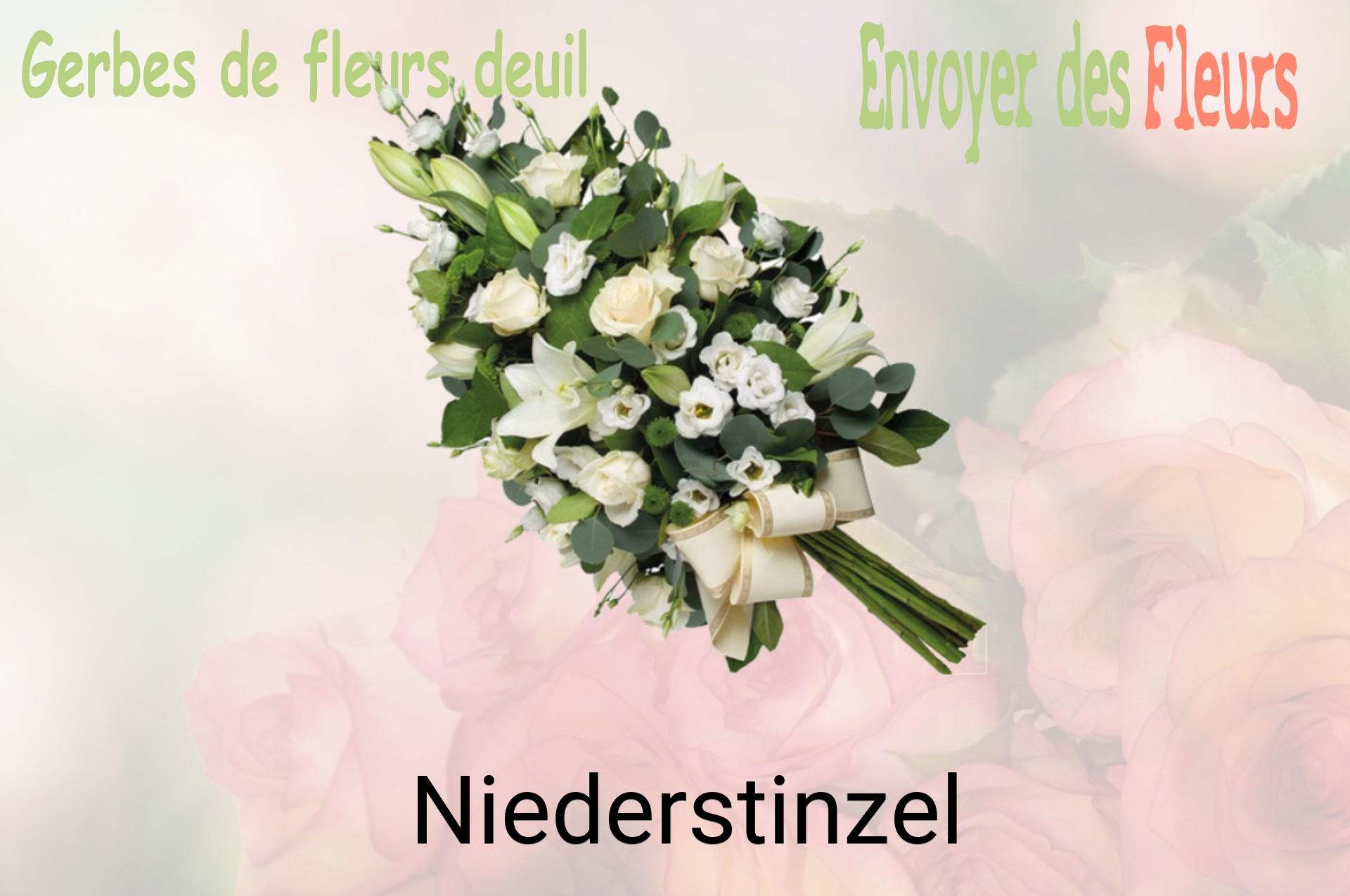 Gerbe de fleurs de deuil livrée à Niederstinzel
